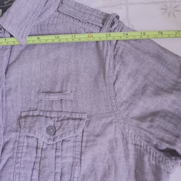 Woolrich Gray Longsleeves Buttons Up Pockets Women Shirt - Picture 4 of 8